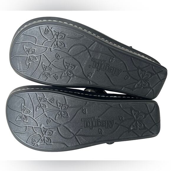 Alegria Tuscany Maryjane pewter slide clog 36 - Picture 4 of 11